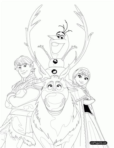 Frozen Coloring Pages PDF Image 10