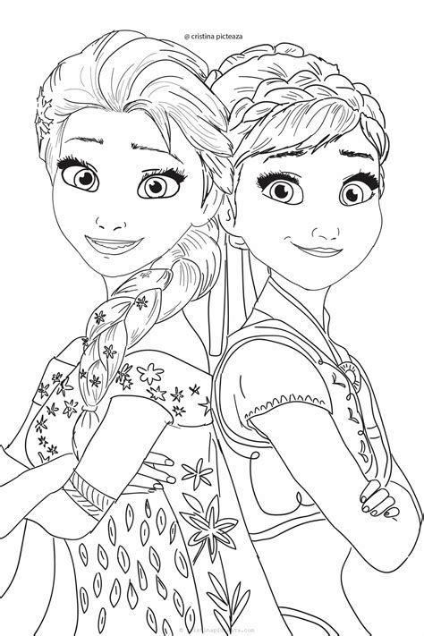 Frozen Coloring Pages to Print Image 8