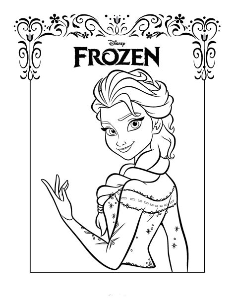 Frozen Colouring Pages for Education