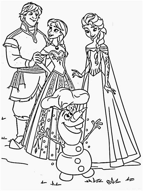 Frozen Colouring Pages for Kids