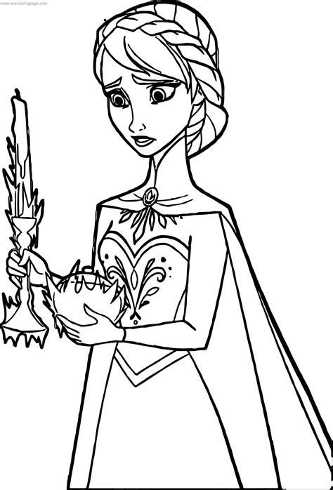 Frozen Colouring Sheet for Adults and Kids