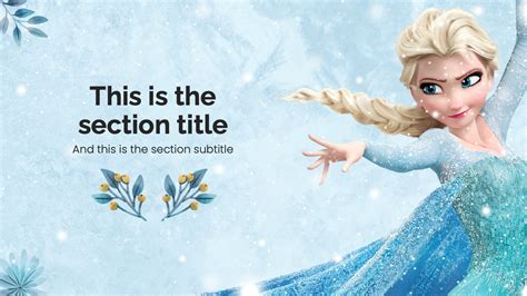 Frozen Powerpoint template