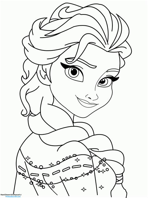 Frozen Princess Coloring Pages