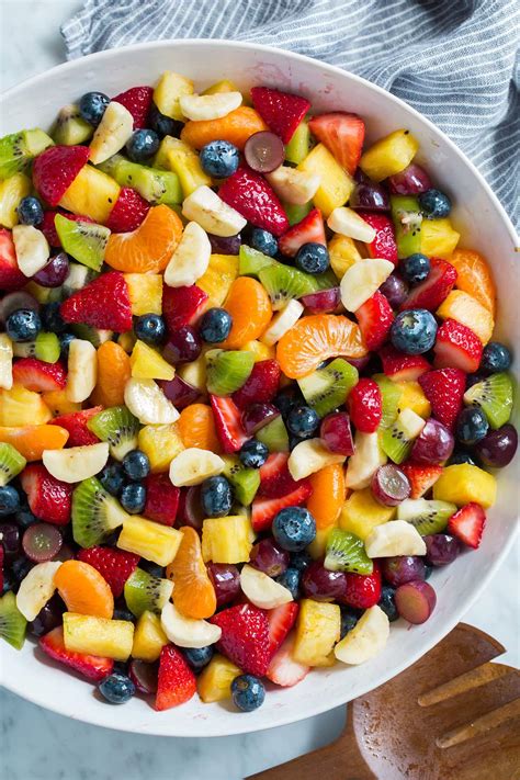 Fruit bowl with honey and lemon juice