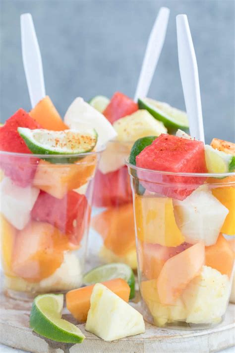 Fresh fruit cup with a dollop of yogurt