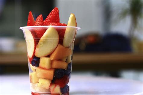 A fruit cup can be a beneficial snack for specific health conditions.