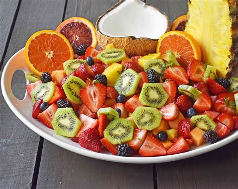 Fresh fruit dish with pineapple and orange