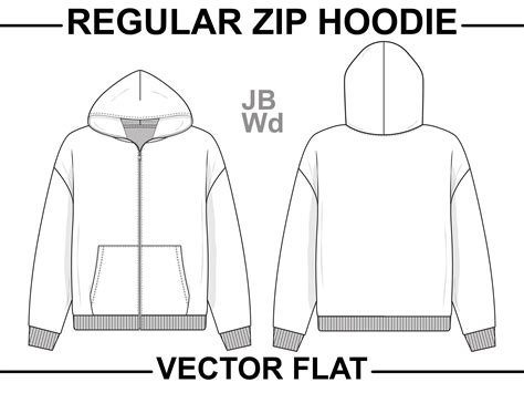 Full Zip Hoodie Design Template 1