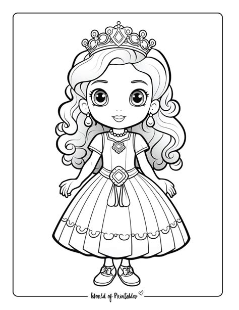 Fun activities for princess coloring pages