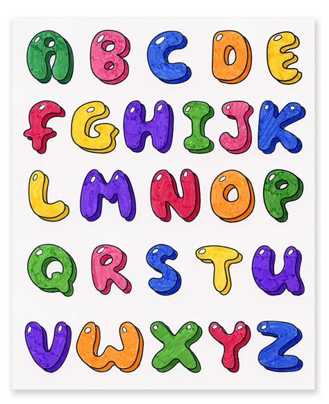 Fun Activities with Bubble Letters for Kids