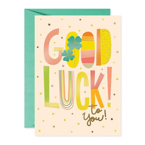 Fun and Colorful Good Luck Card