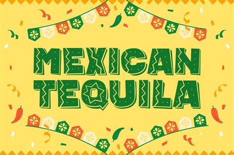 Fun and Playful Typography Fiesta Mexicana