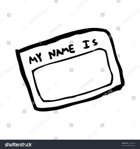 Fun and quirky name tag template