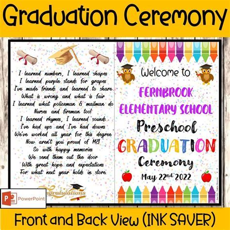 Example of a fun graduation template