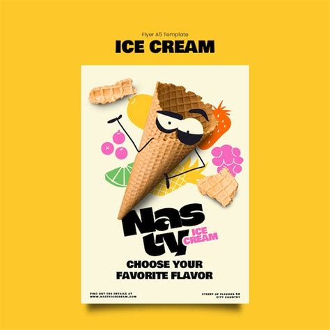 Fun Ice Cream Template Design