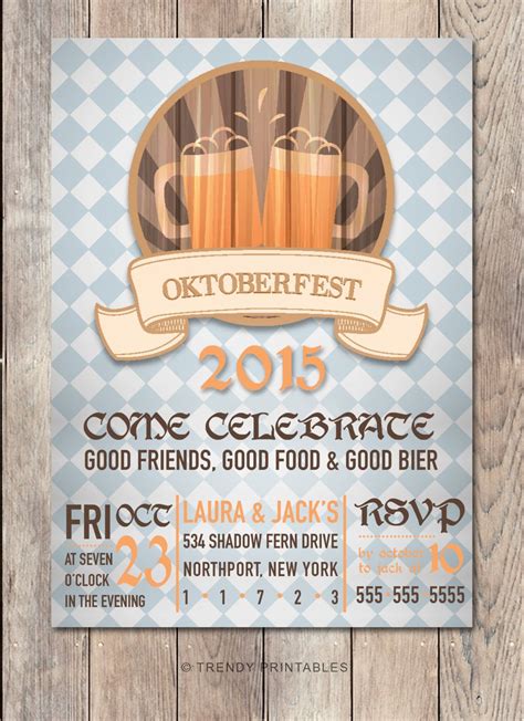 Fun Oktoberfest Invitation