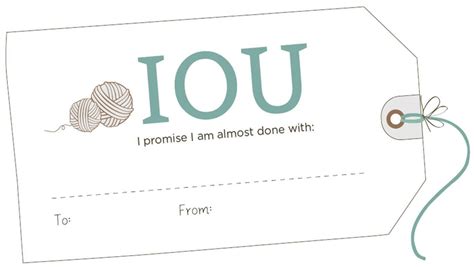 Fun Outing IOU Template