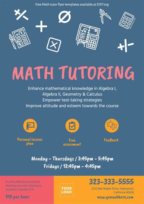 Fun Playful Tutoring Flyer Template