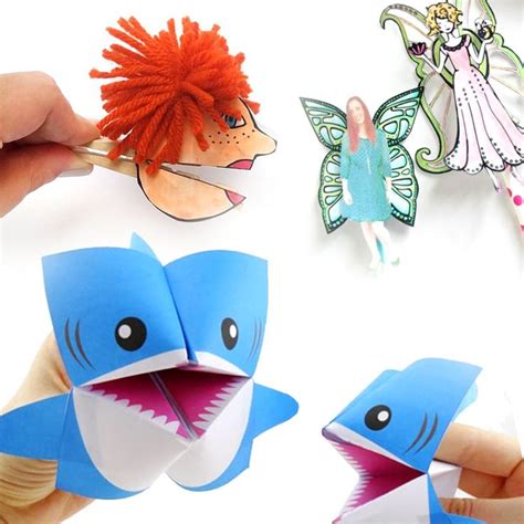 A variety of printable paper toys