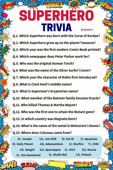 Fun Printable Trivia Questions