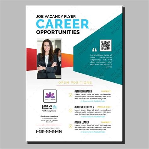 Fun recruitment flyer template