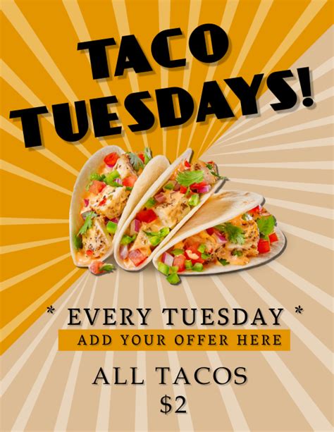 Fun Taco Tuesday Flyer Template