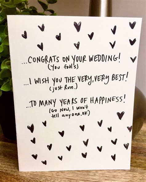 Fun Wedding Note