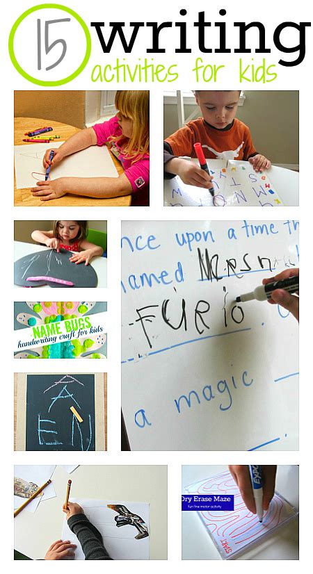 Image of a child writing with a pencil and paper