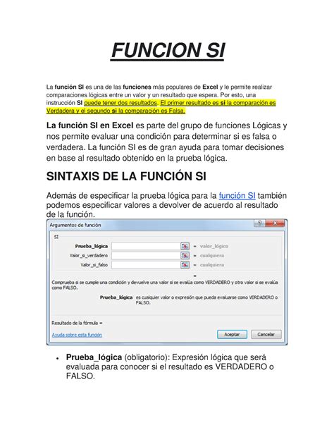 Utilizar la función SI en Excel