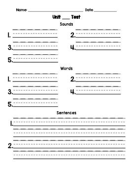 Fundations unit test paper 4