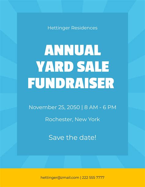 Fundraiser Flyer Template in Google Docs