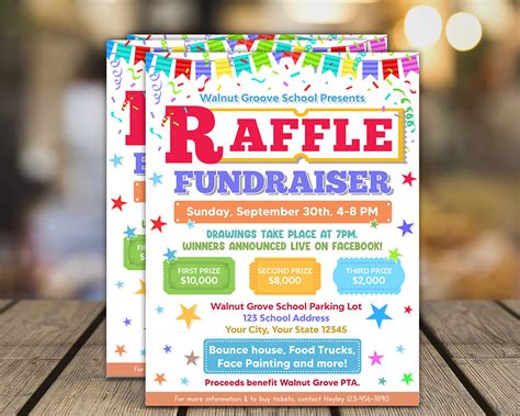 Fundraiser Raffle Flyer Template 2