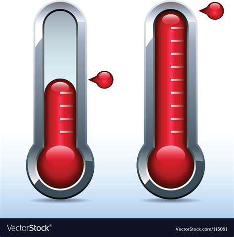 Fundraiser Thermometer Vector