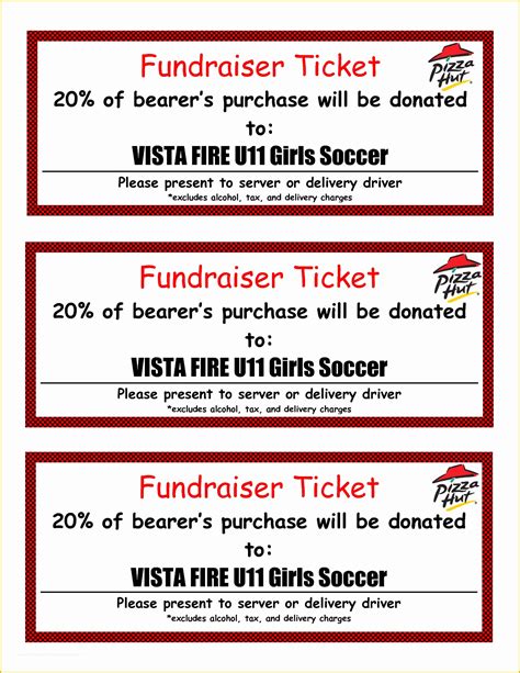 Fundraising Ticket Template 8