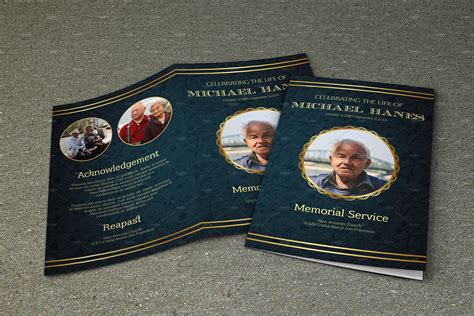 Funeral Brochure Template Design