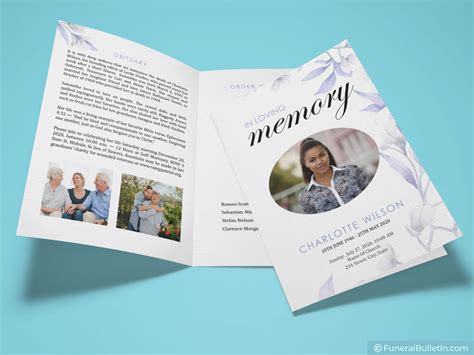 Funeral Bulletin Template