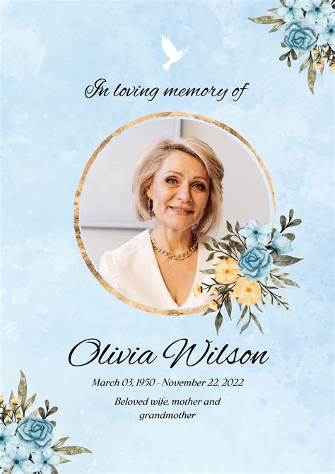 Funeral card designs gallery