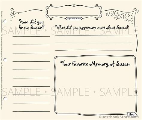 Funeral Guest Book Template Image 7