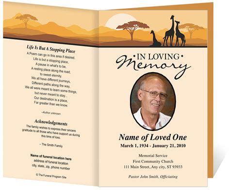 Funeral home obituary examples