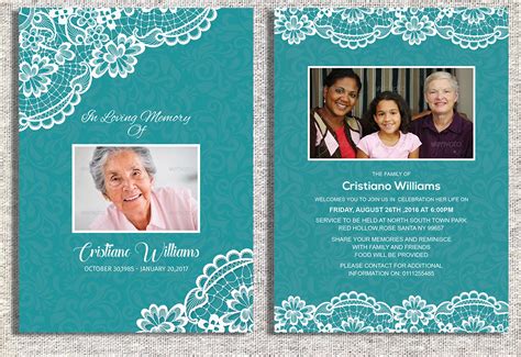 Funeral Invitation Template 1