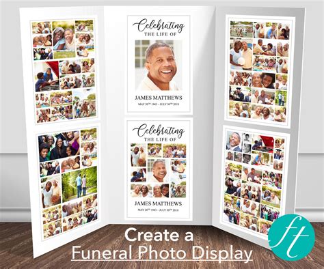 Example of a Funeral Memory Board