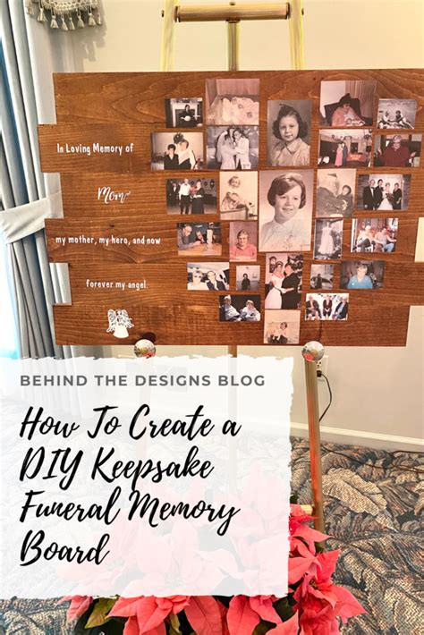 Example of a Funeral Memory Board Idea