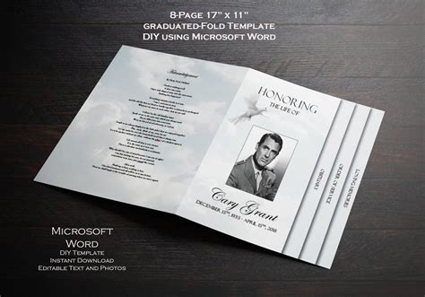 Example of a Funeral Program Template 8