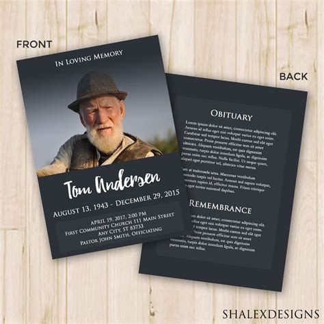 Funeral Program Template Ideas