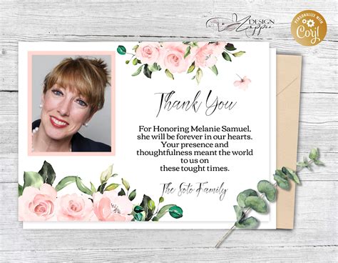 Funeral Thank You Card for Friends and Family