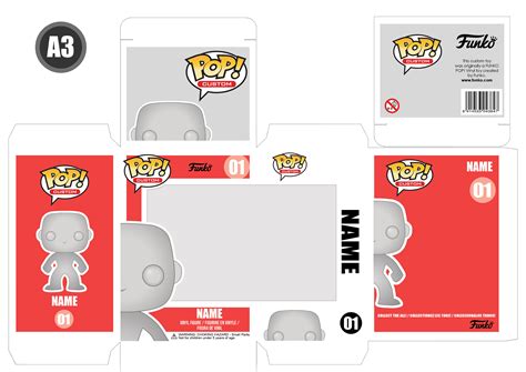 Funko Pop Box Template Design