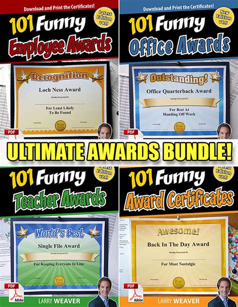 Funny Awards Certificate Templates Gallery 1