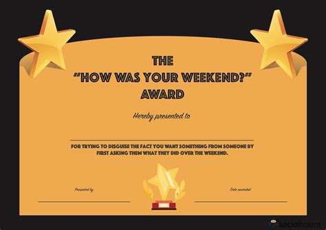 Funny Awards Certificate Templates Gallery 2