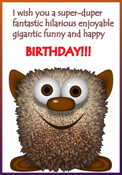 Funny birthday greetings