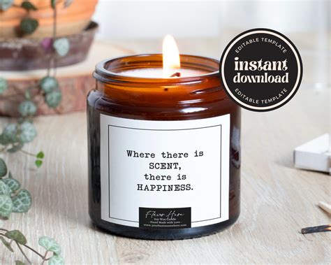 Funny candle labels can add a touch of humor to your home decor